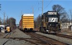 CR MA1 working the last industry on the main line